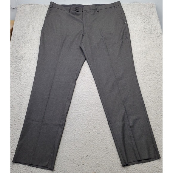 Greg Norman Golf Performance Pants Mens 44W Gray Comfort Stretch Unfinished Hem - Picture 1 of 10
